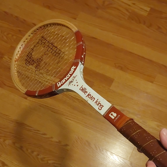 Bancroft Billie Jean King Tennis Racket - Brown and White - Picture 1 of 8